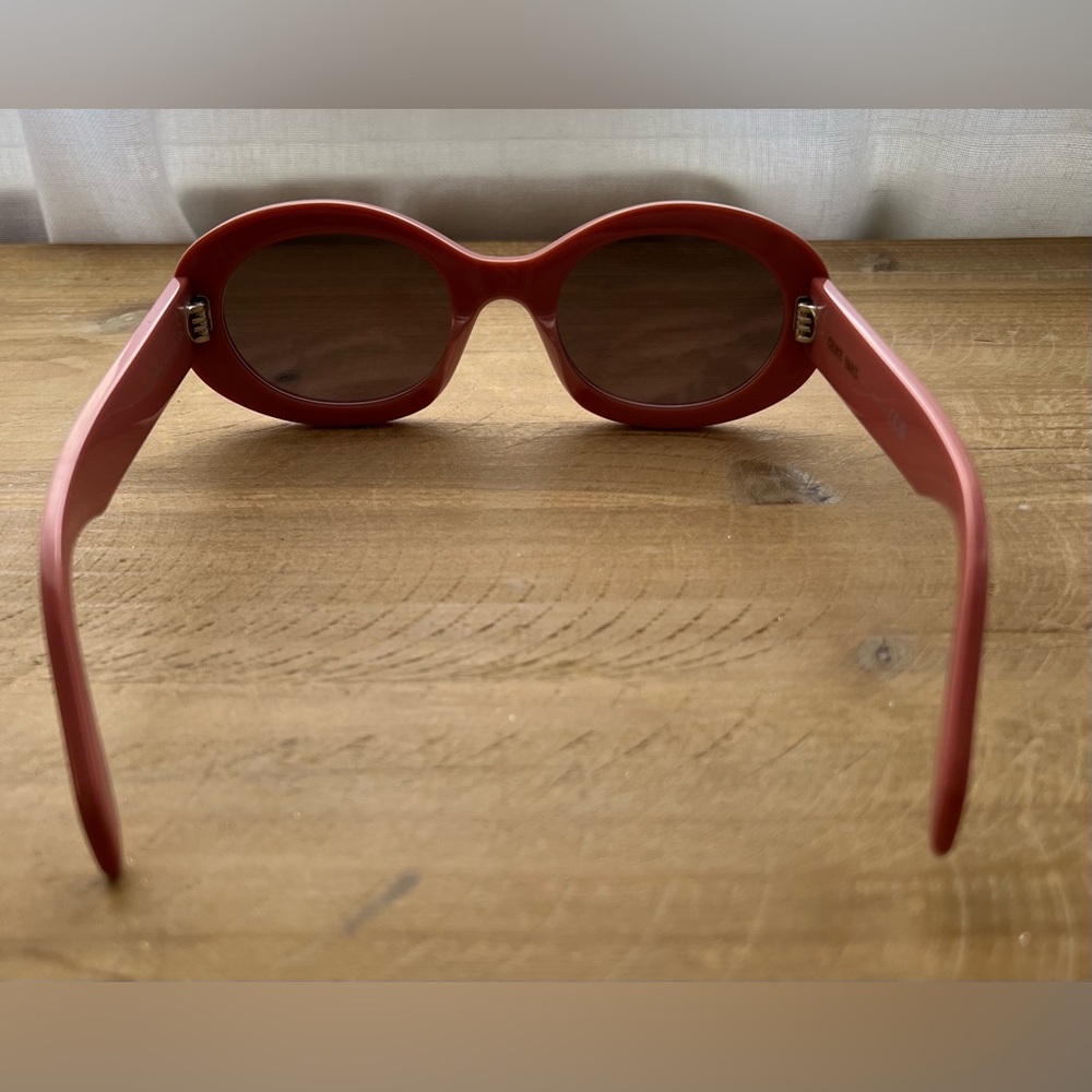 Celine TRIOMPHE 01 Sunglasses In Acetate Powder Rose New - Picture 4 of 10